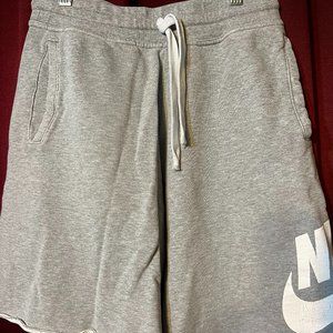 Grey Nike Sweatpants Shorts